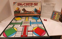 Vintage ” PA-CHIZ-SI” Board Game The Game of India Transogram Family Game