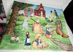 The Storyteller 1993 Felt Board & 54 Felt Cutouts Fairytale Rare Vintage