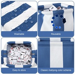 Mahjong Tile Bag Mahjong Empty Bag Crochet Purses Mah Jong Accessories and Gi…
