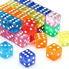 40 Pieces 16mm Dice Set 8 Colors 6 Sided Bulk Dice Board Games