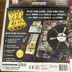 Rap Godz Board Game Brothers Kickstarter Special edition (see Description)