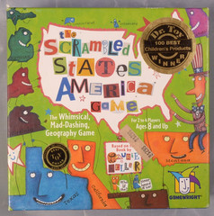 The Scrambled States of America Educational Geography Board Game Complete