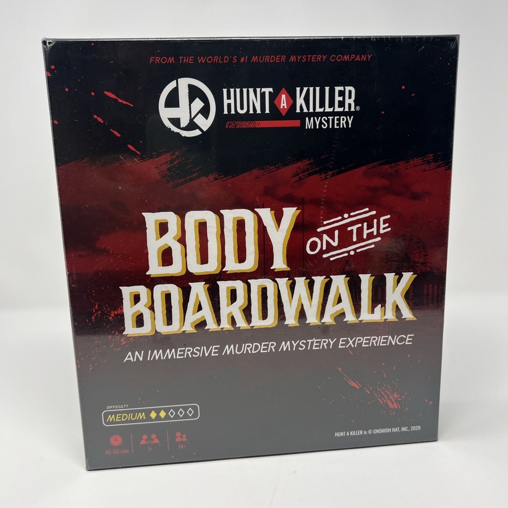 Hunt A Killer Body On The Boardwalk Mystery Game Cooperative Solo True Crime
