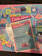 Girl Talk Date Line Board Game Golden Vintage 1989 Complete wi/ Cassette Tape