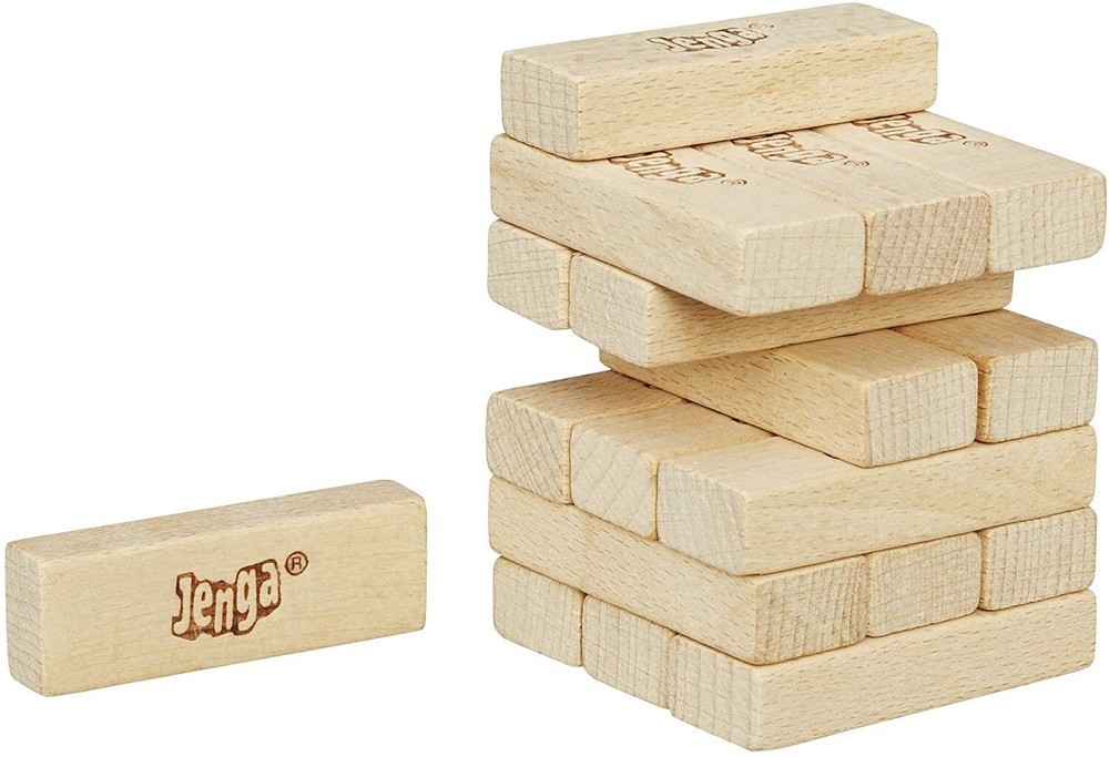 Jenga Mini Game Pocket Sized Gigantic Fun Ages 6 and up, for 1 or More Players