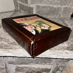 Monopoly Bookshelf Edition Vintage 42749 Wooden Wood Hasbro – See Description