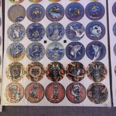 1994 S.B.P Pogs Milk Caps 6 new Unpunched Sheets
