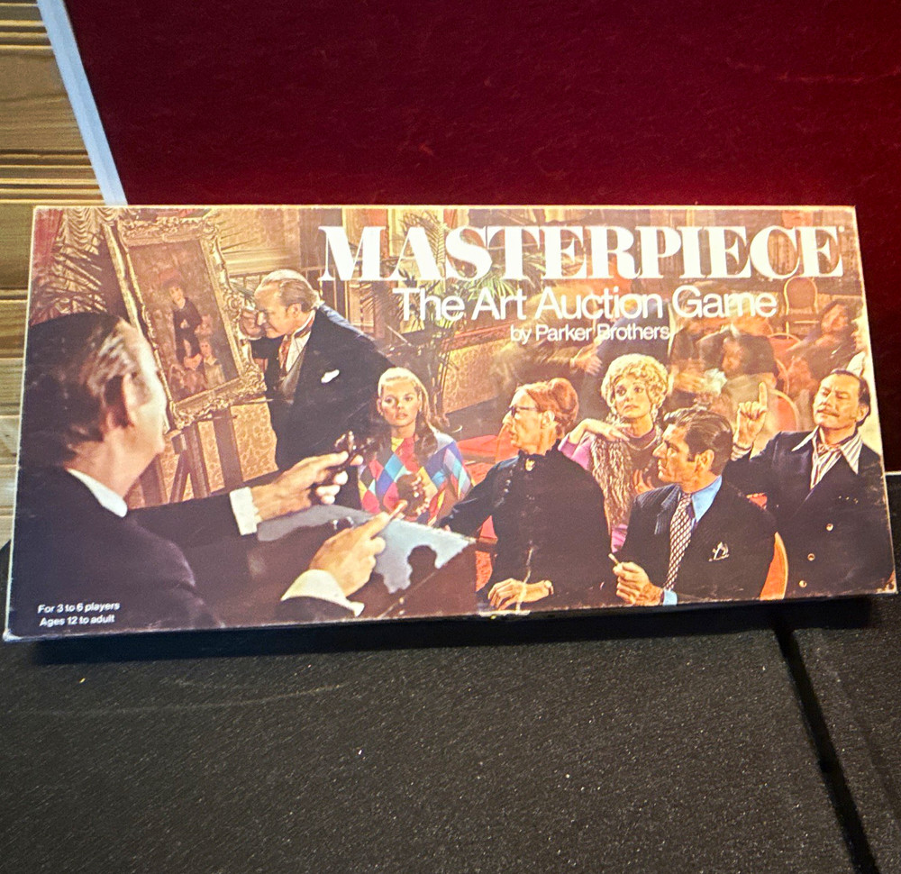Parker Brothers Masterpiece The Art Auction Game Vintage 1970 Complete 3-6 12+