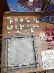1986 Mattel Cathedral Board Game Strategic Battle Medieval City – Complete