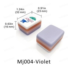 NEW! Vibrant Layered Mahjong Tiles – American Set 160 Tiles – Violet