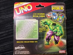 Uno Incredible Hulk Deluxe Collectors Tin NEW in Box