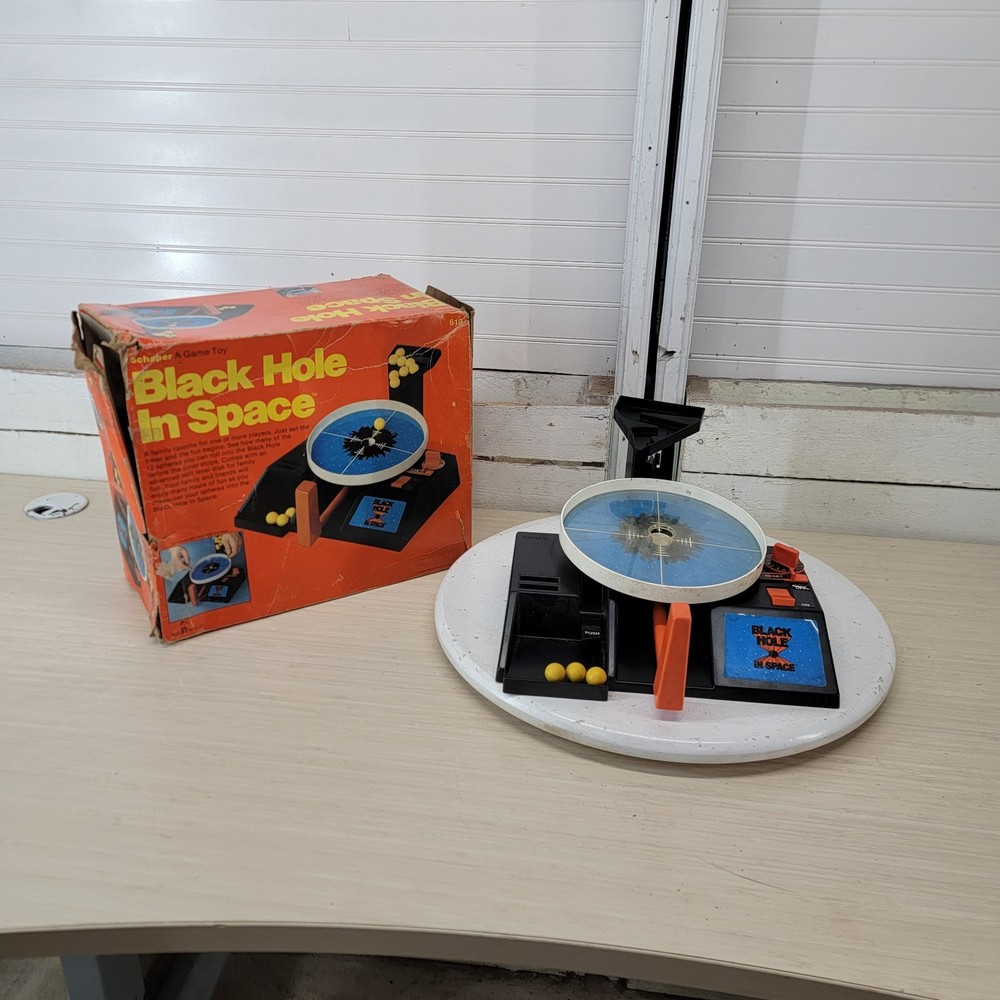 Vintage 1979 Schaper Black Hole In Space Game Toy 619 w/ Box Incomplete Tested T