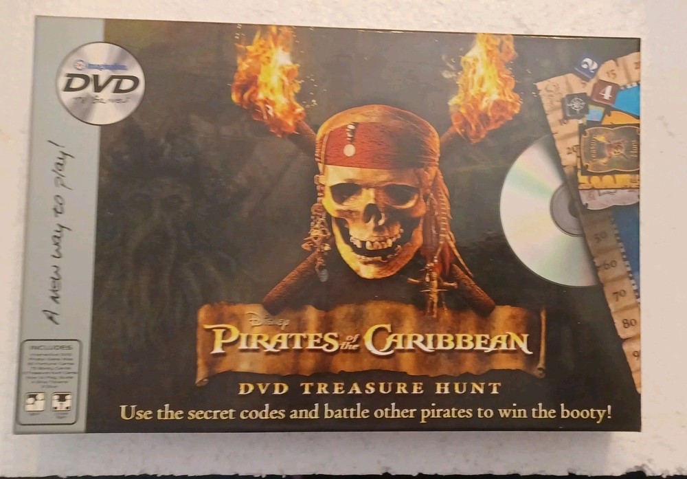 Pirates of the Caribbean DVD Treasure Hunt Board Game Complete DVD Works