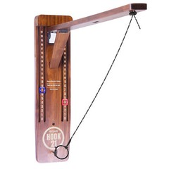 GoSports Hook21 Ring Swing Game -Ring Toss Game with Foldable Arm – Brown