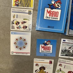 Vintage 1995 Mario Quiz Cards Atlas Editions Factory Sealed Cards Manual Box Ad