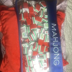 Mah Jong Strategy Tile Game Complete Set w/ Travel Case, 2+ Players, 8+