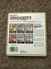 Vintage POCKET WHOOZIT SPORTS STRATEGY PICTURE GAME USA #165 Babe Ruth EUC VTG
