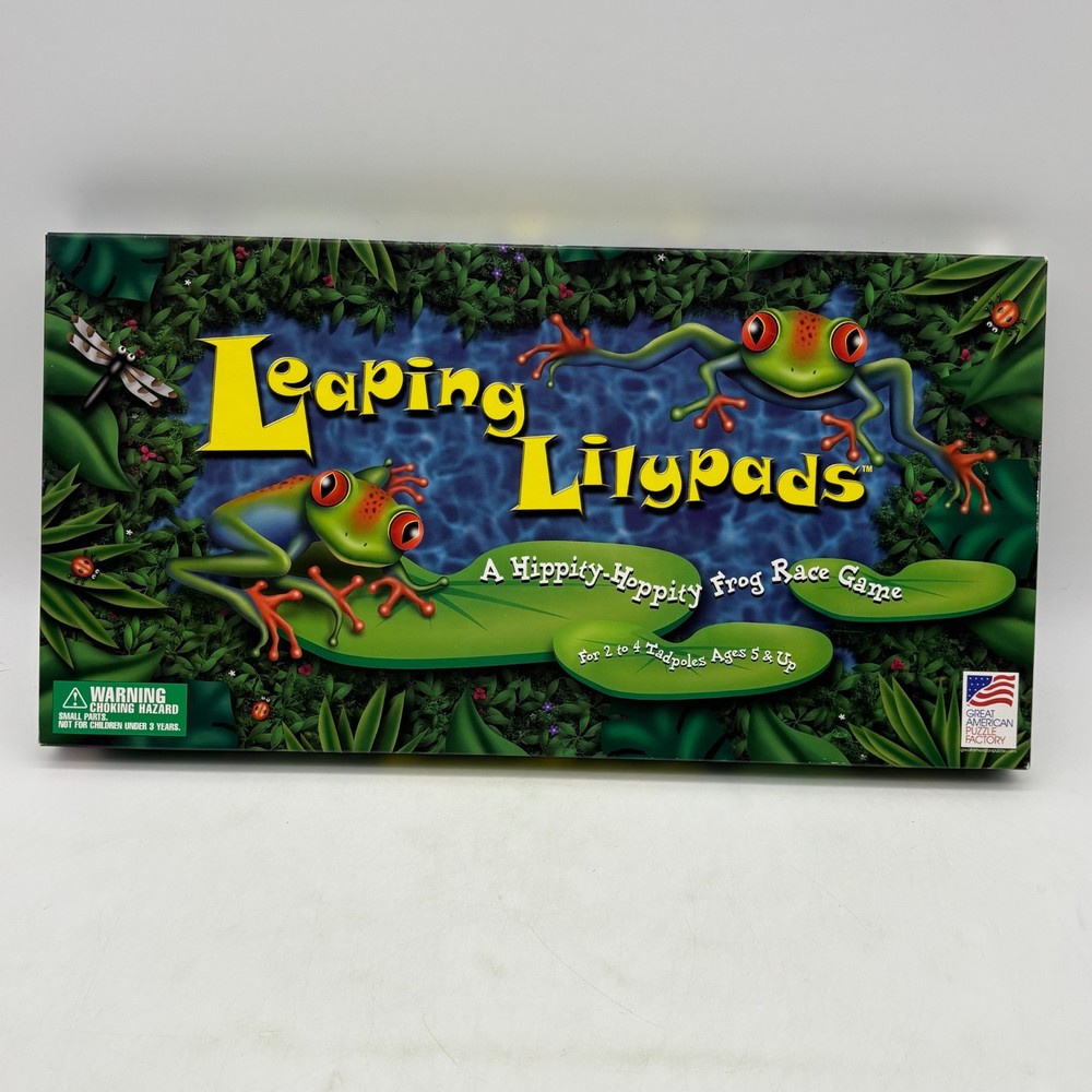 VINTAGE Leaping Lilypads Game COMPLETE GAPF 2000 Kids Frogs Animals