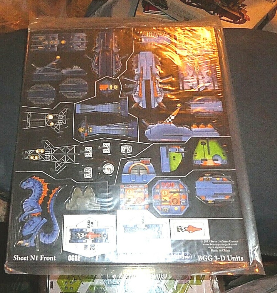 Ogre Designer’s Steve Jackson Games BGG EXCLUSIVE 3-D UNIT SHEET N1……..B