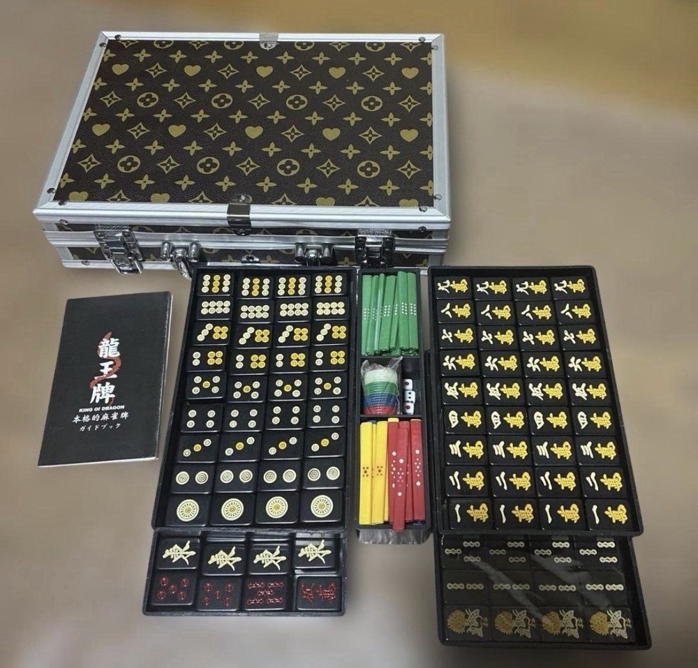 Louis Vuitton pattern Mahjong Tiles Set Sega rare limited Japan