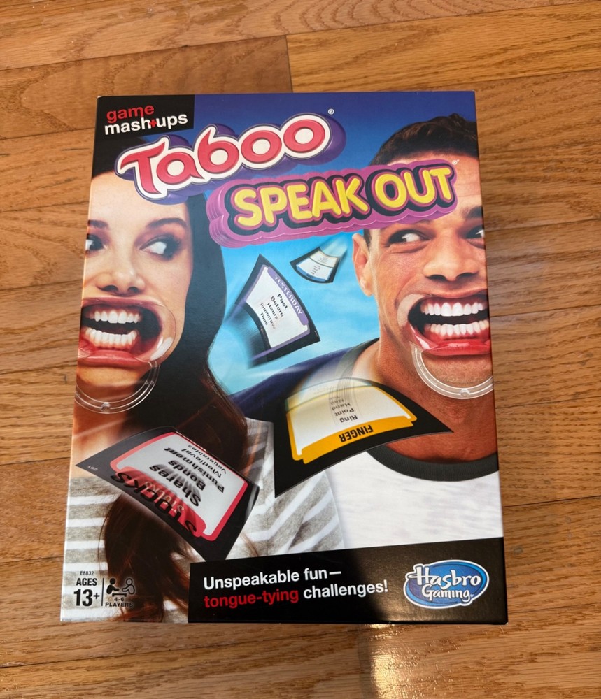 Hasbro Gaming Taboo Speak Out Word Party Game, Timer, Ages 13+, 4+ Players