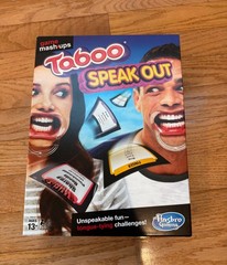 Hasbro Gaming Taboo Speak Out Word Party Game, Timer, Ages 13+, 4+ Players