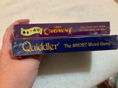 QUIDDLER & FIVE CROWNS Card Games Set of 2 Both New and Sealed Game Age 8-Adult