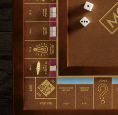 CLEARANCE – WS GAME Monopoly Luxury, Walnut Collector’s Set (US Edition)