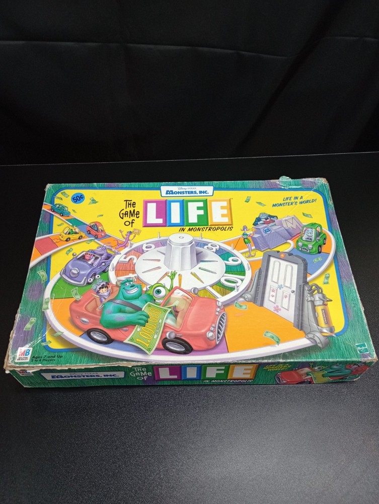 Vintage Monsters Inc The Game of Life by Milton Bradley – 2001 – See Description