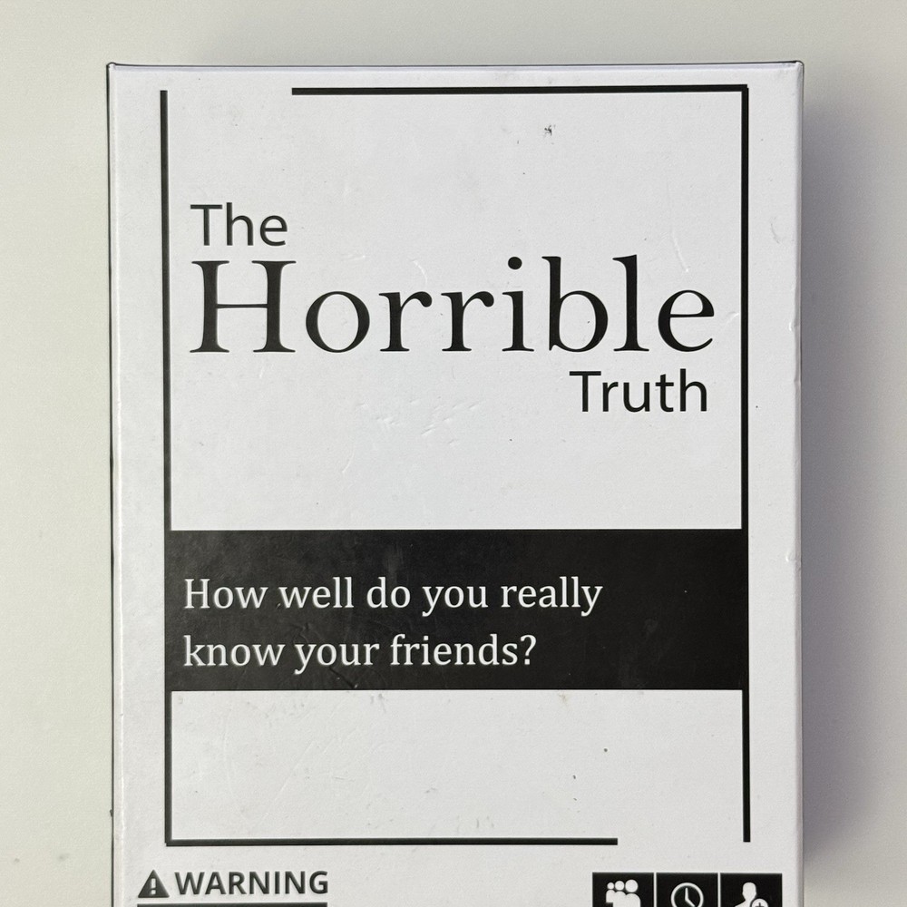 The Horrible Truth Card Game for Adults
