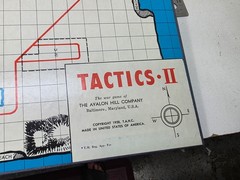 Vintage Avalon Hill 1961 Tactics II Military Game 1st Edition