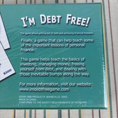 I’m Debt Free! Retired Card Game Age 10 Adult 2-5 Players Financial Freedom NEW