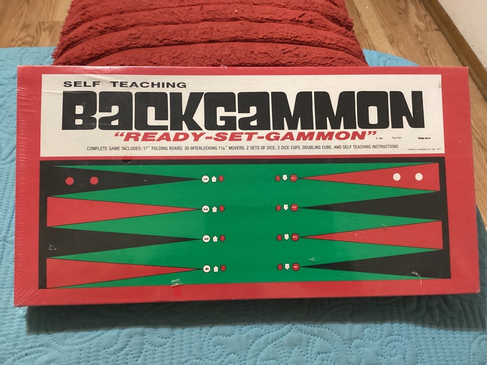 BACKGAMMON “READY-SET- GAMMON” SELF TEACHING SEALED!!! GAME! STYLE 424/ FREE P&H