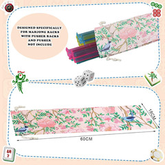 American Mahjong Empty Bags Set for Tiles & Racks – 24x13x4.7 Inches