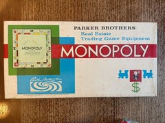 Vintage 1961 Monopoly Board Game Parker Brothers Classic Original COMPLETE Set