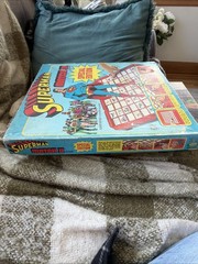 VTG SUPERMAN Match II Board Game – 1979 IDEAL Toys DC Comics Wonder Woman Batman