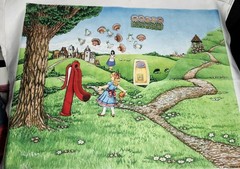 The Storyteller 1993 Felt Board & 54 Felt Cutouts Fairytale Rare Vintage