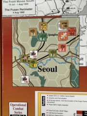 Multi-Man Publishing Korea: The Forgotten War War Board Game Complete Game