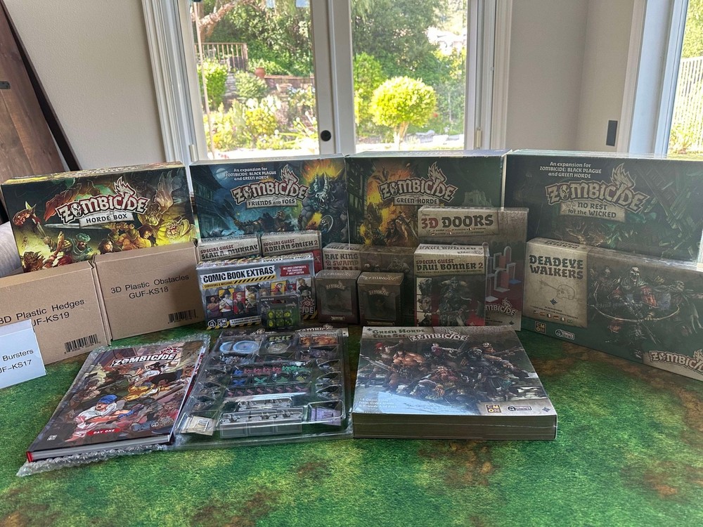 New Zombicide Green Horde- Horde pledge + extras – CMON exclusive – sealed
