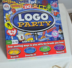 Spin Master Logo Party Board Game Brands Theme Reveal Draw Ages 8+ Complete