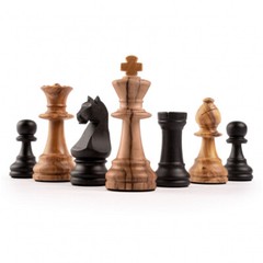 Chess Set Black Olive Deluxe – Field 50mm