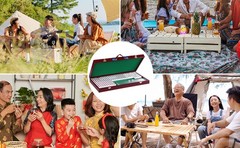 Portable Mini Mahjong Table Indoor Entertainment Accessories Board Game Activity