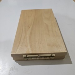 Mancala Solid Wood Folding Game Board & Gemstones Pieces