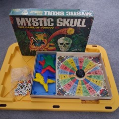 Vintage 1960s MYSTIC SKULL The Game of Voodoo IDEAL Board Game 1964 READ