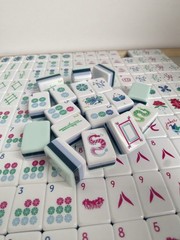 Ultra Portable 160 Mint Acrylic American Mahjong Dragon Floral fast shipment