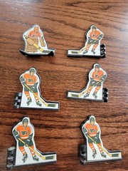 Coleco NHL Stanley Cup Hockey Table Top Replacement Players Flyers Set Of 6