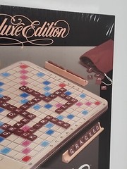 Scrabble Crossword Game Deluxe Edition Turntable 4034 1989 Milton Bradley Sealed
