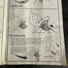 Vtg Jaws 1975 Game by Ideal Toy – Shark, Manual, 7 Pieces Universal Movie Retro*