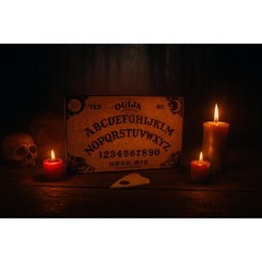 Vintage 60s Fuld Ouija Mystifying Oracle Talking Board Spirit Planchette W Pin