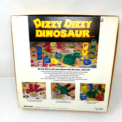 1987 DIZZY DIZZY DINOSAUR Board Game pressman WORKS Complete vintage wind up